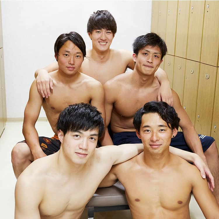 中学1年生水泳部孫との体型比較 現代の水泳体型 vs. 昔の水泳体型