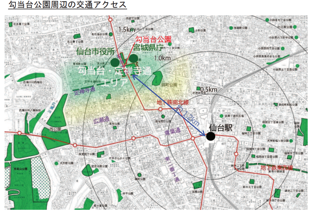 勾当台公園市民広場の樹木が一部伐採へ。 | 仙台つーしん