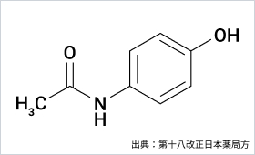 アセトアミノフェンの構造式の図のイラスト素材・ベクター Image 109624008