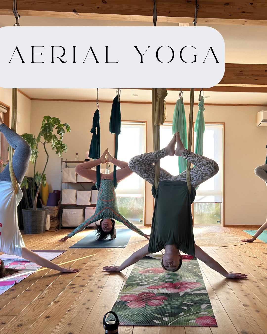 エアリアルヨガとは？ハンモックを使ったヨガの効果とポーズを紹介 資格のキャリカレ