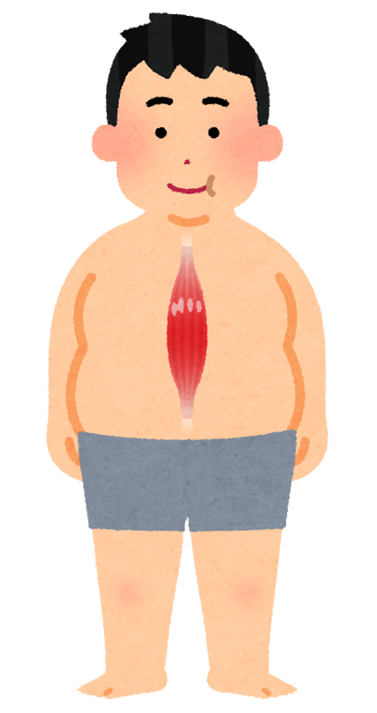 メタボ・肥満に悩む女性のイラストのイラスト素材96183155- PIXTA