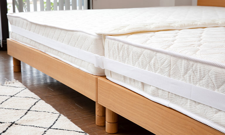 マットレスバンド マットレス ベッド ズレ防止 2枚 二枚 連結 固定 ベルト すき間 すきま 隙間 洗える バンド ずれる 防止 ずれ防止