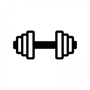 ダンベルでトレーニングのアイコンフリーのアイコンイラスト素材 icon-pit