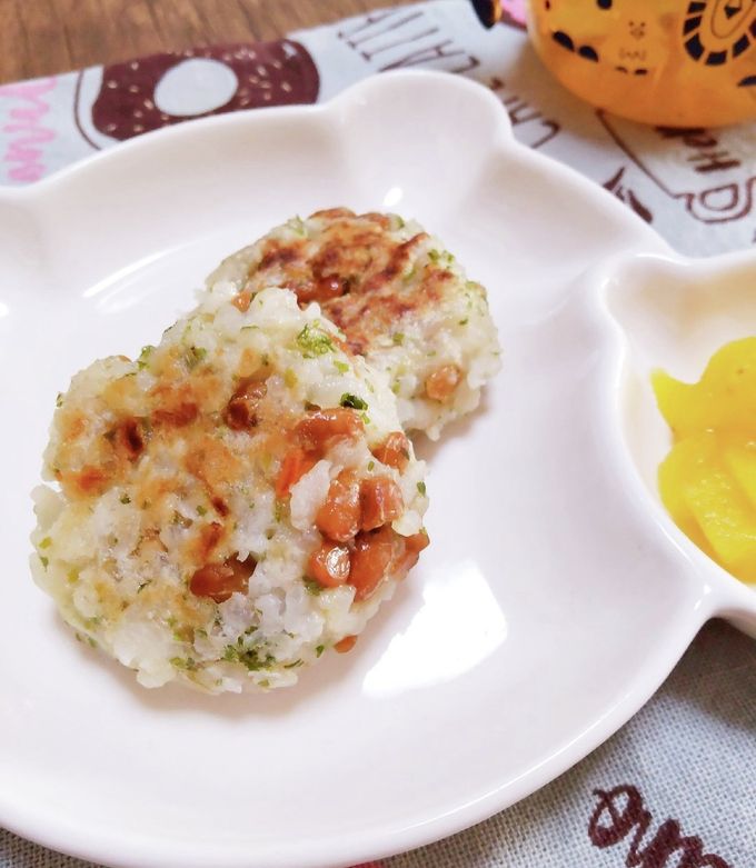 レシピ 手づかみ食べに！納豆のお好み焼き旭川市離乳食教室happyclover