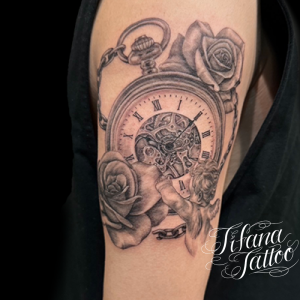 薔薇 ローズ バラ のタトゥーの意味大阪 タトゥースタジオLUCKY ROUND TATTOO 刺青