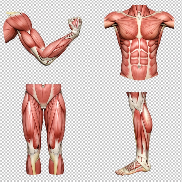 男性の全身筋肉図・モデル１・正面から 白背景Stock IllustrationAdobe Stock