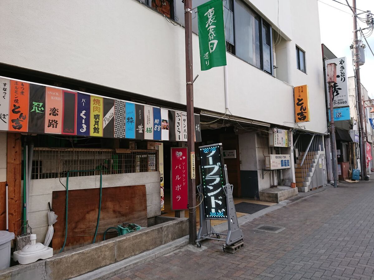 たき通り ニュー銀座街（山梨県甲府市の横丁 飲食街）