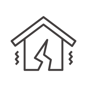 簡単な地震アイコンのセット - アイコンのベクターアート素材や画像を多数ご用意 - アイコン, 地震, 建物の外観 - iStock