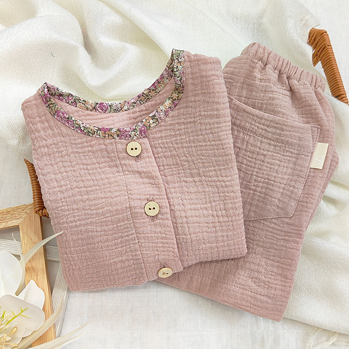 ダブルガーゼパジャマ キッズ ToRiCo とりこ 春夏 ギフト対応じぶんまくら公式オンラインショップ