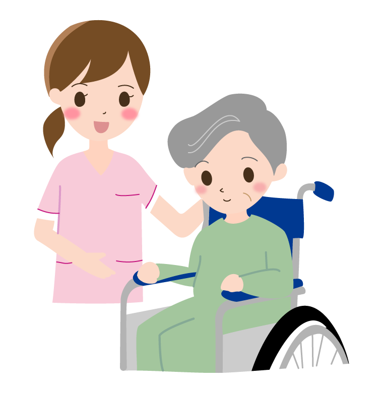 女性介護士無料イラスト＆かわいいフリー素材集 ねこ画伯コハクちゃん