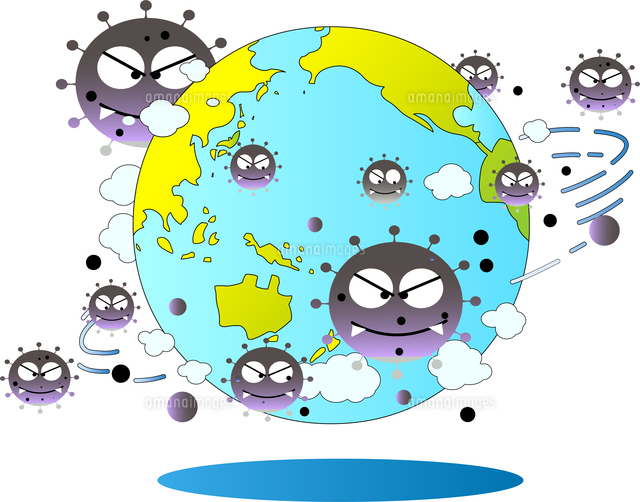 新型コロナウイルスのフリーイラスト - 感染対策素材 - チコデザ