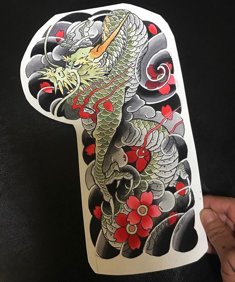 昇り龍：色入れ 刺青ブログ76D.T. TATTOO