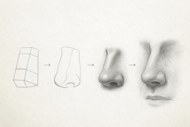 顔 光の当たり方 描き方TikTok