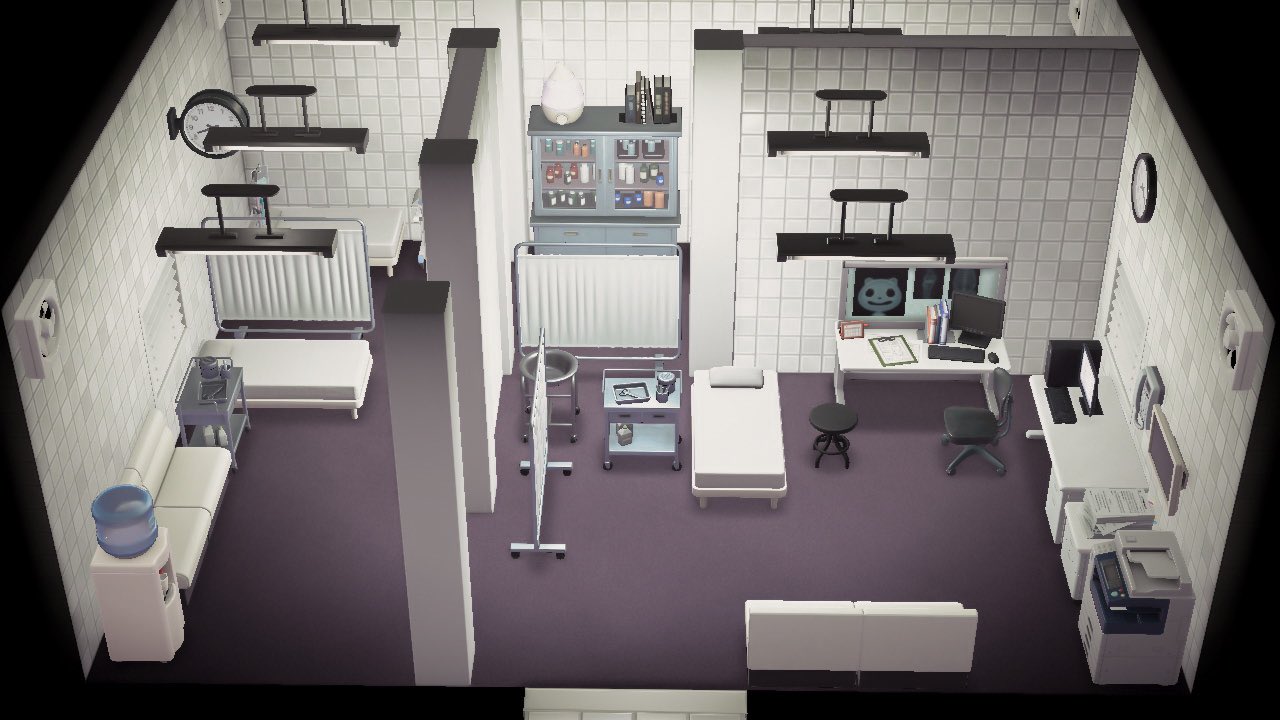 あつ森 病院 診察室 中待合がある診察室 6 ハピパラ 病院