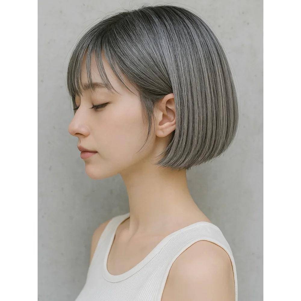 白髪が目立たないカラー♡アッシュ系ヘアカラーを年代別に紹介HAIR