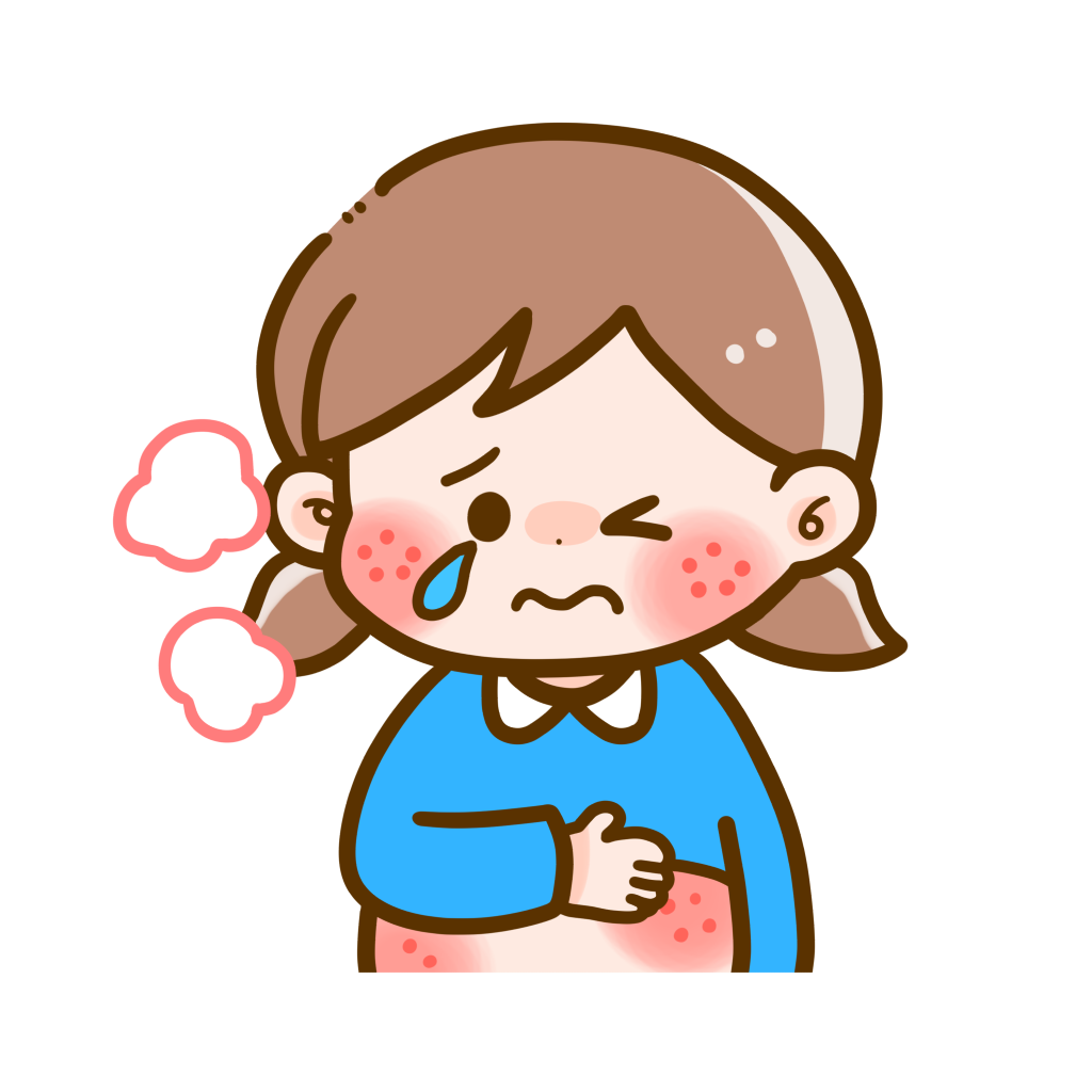 アナフィラキシーのイラストかわいいフリー素材集 いらすとや