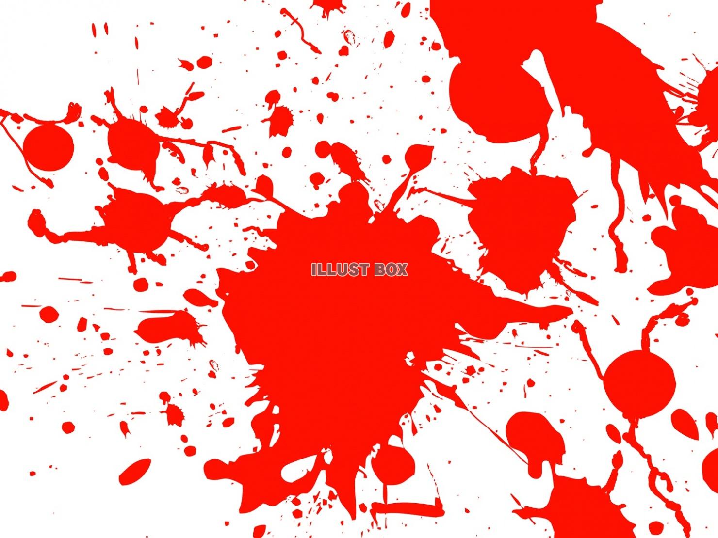 血痕・墨の飛沫のフリーイラスト素材 - 装飾無料素材 - チコデザ