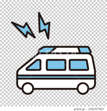 救急車アイコン CSai・png無料イラスト素材素材ラボ