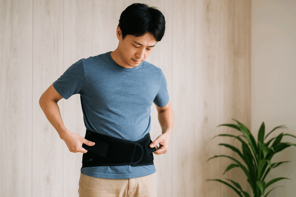 コルセット 腰痛ベルト の正しい巻き方整骨院、鍼灸院、整体なら西宮・阪神西宮のすみれ鍼灸整骨院