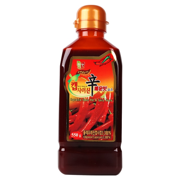 楽天市場 ☆期間限定SALE 10%OFF☆レベン 激辛 カプサイシン ソース 液体550g CAPSAICIN 激辛ソース 唐辛子ソース 唐辛子スパイシー 韓国ソース 韓国料理 韓国調味料 韓国食品 : 八道韓国食品
