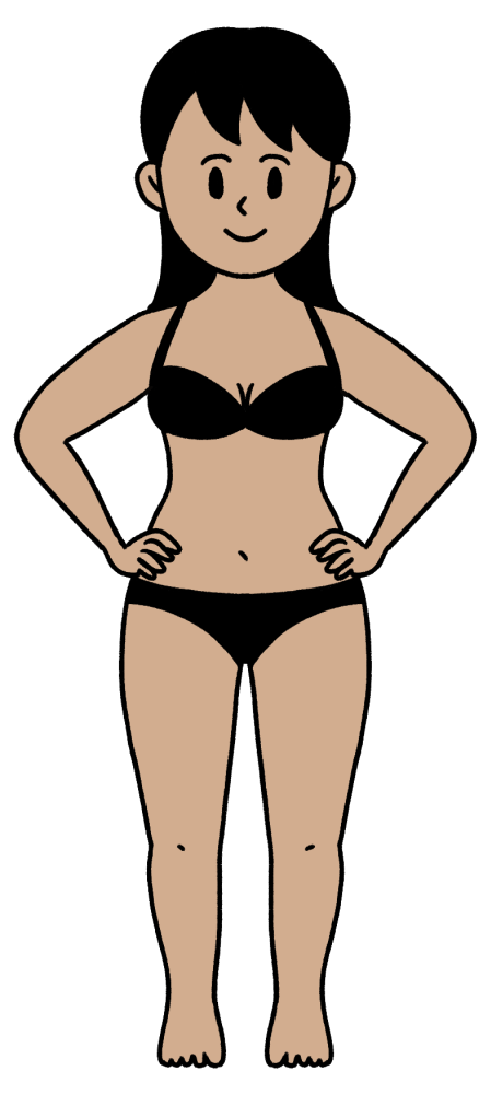 日焼けした女性のイラスト - 無料イラストのIMT 商用OK、加工OK