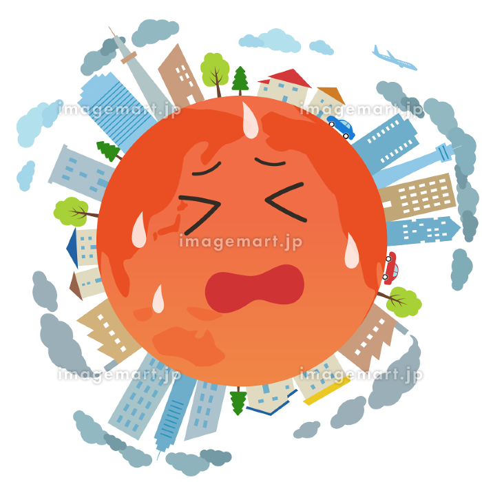 地球温暖化のイメージイラストのイラスト素材97058884- PIXTA
