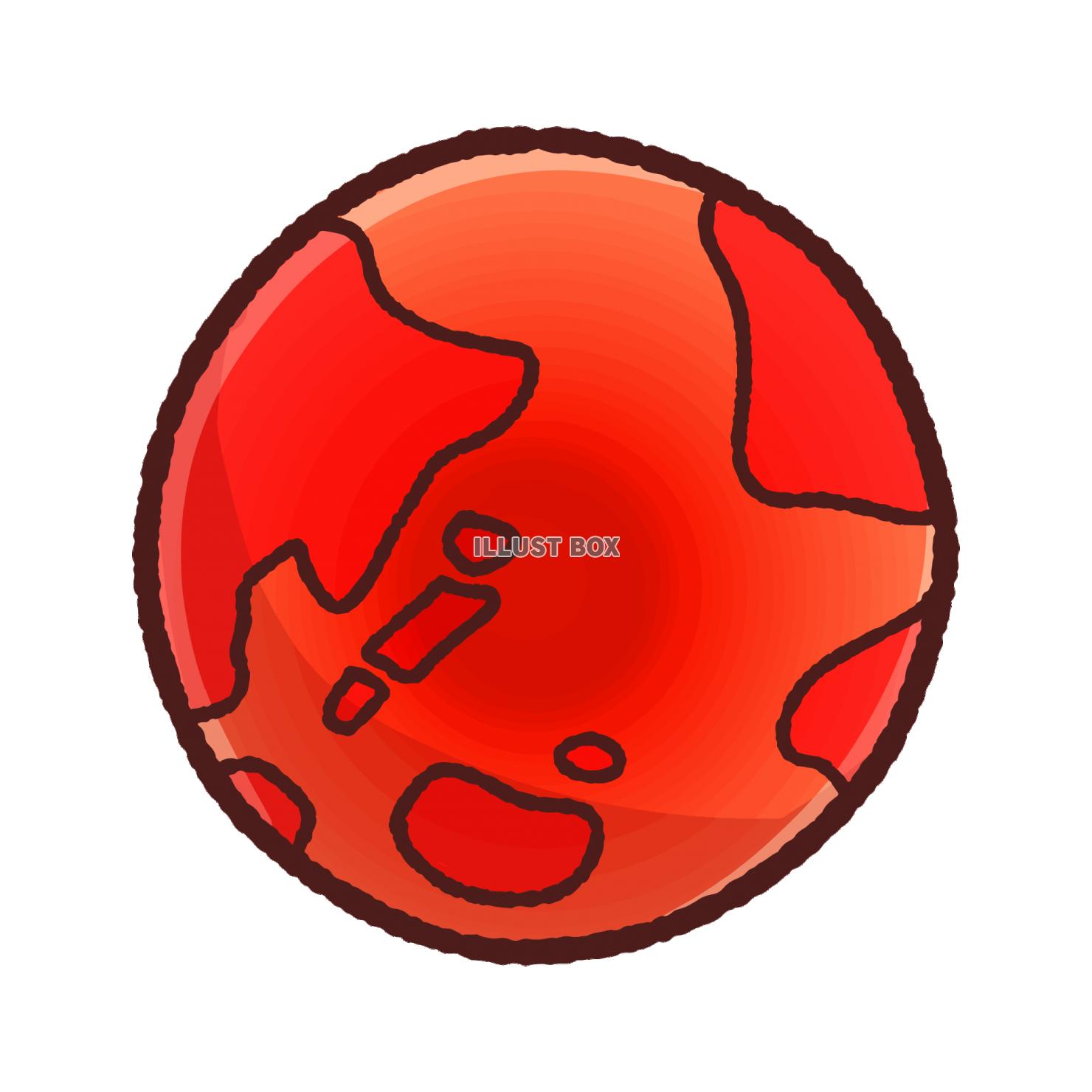 地球温暖化 氷の上のシロクマ のイラスト商用可・フリーイラスト素材ソコスト