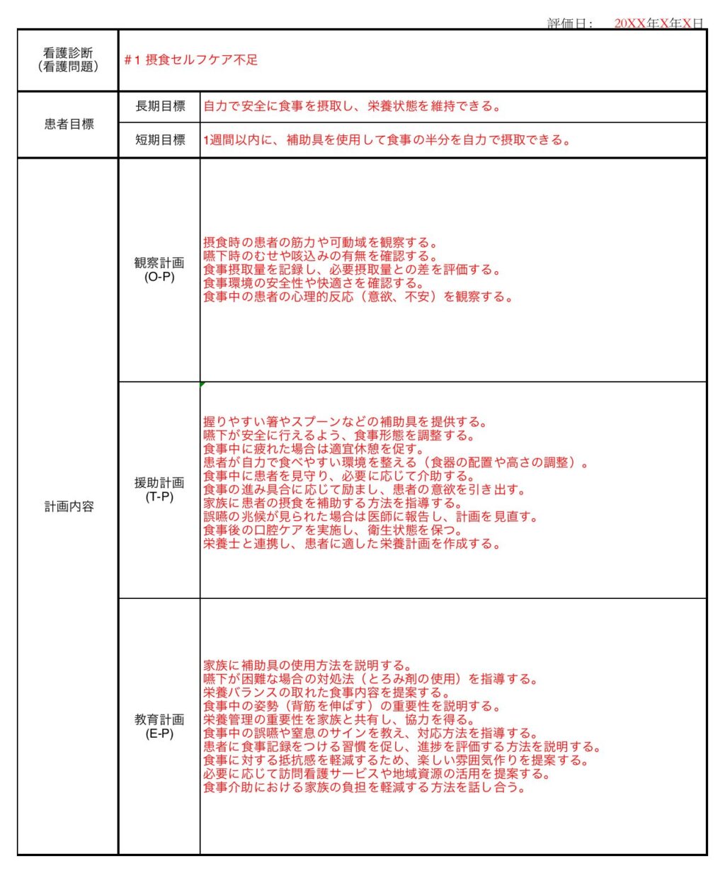 うつ病の看護計画の例 OP・TP・EPこれでばっちり- 栗看