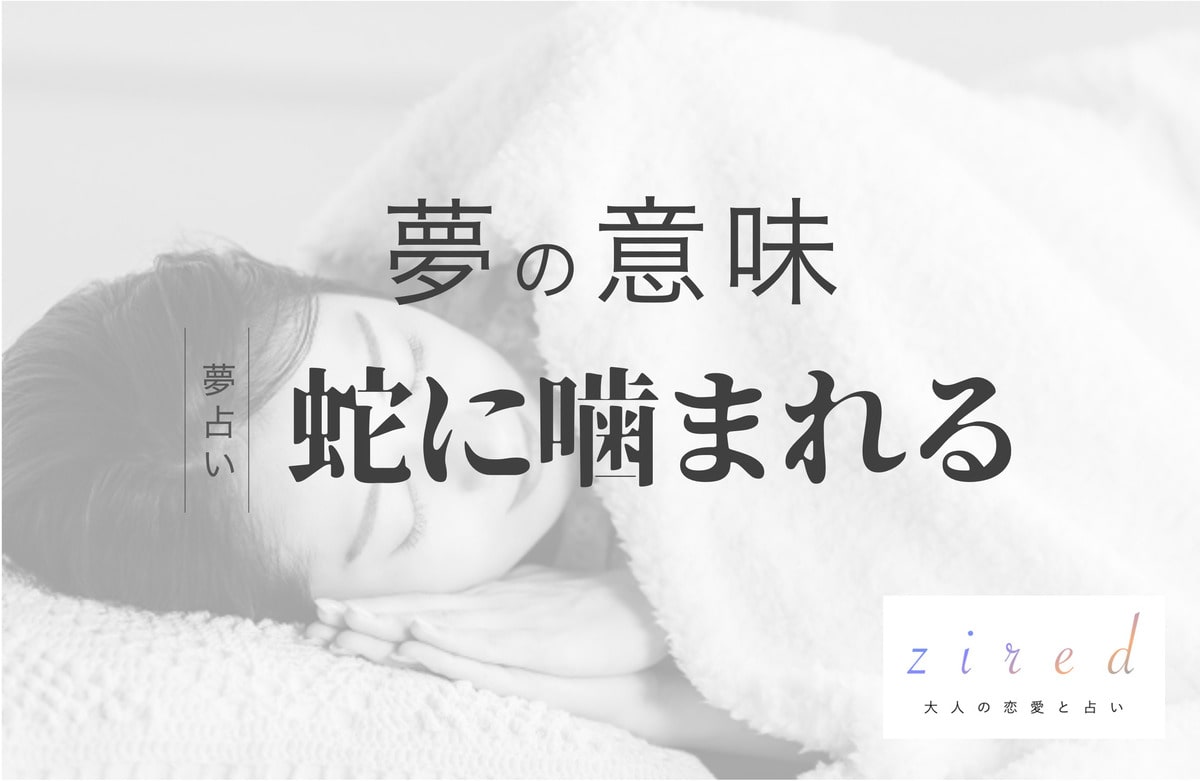 夢占い 蛇に噛まれる夢の意味 部位・色・人物