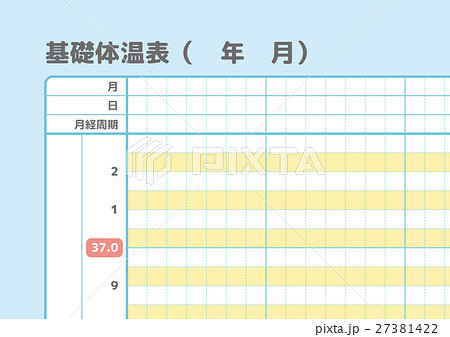 Ayano Amano Illustration - 花王株式会社 ロリエ 基礎体温表