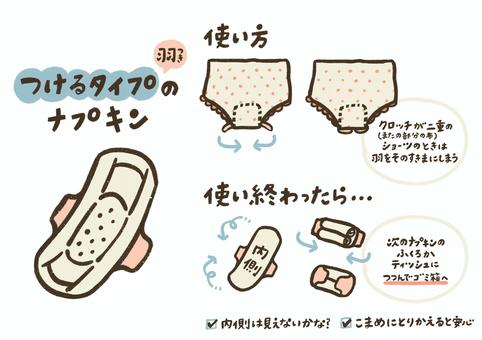 生理痛：イラスト無料