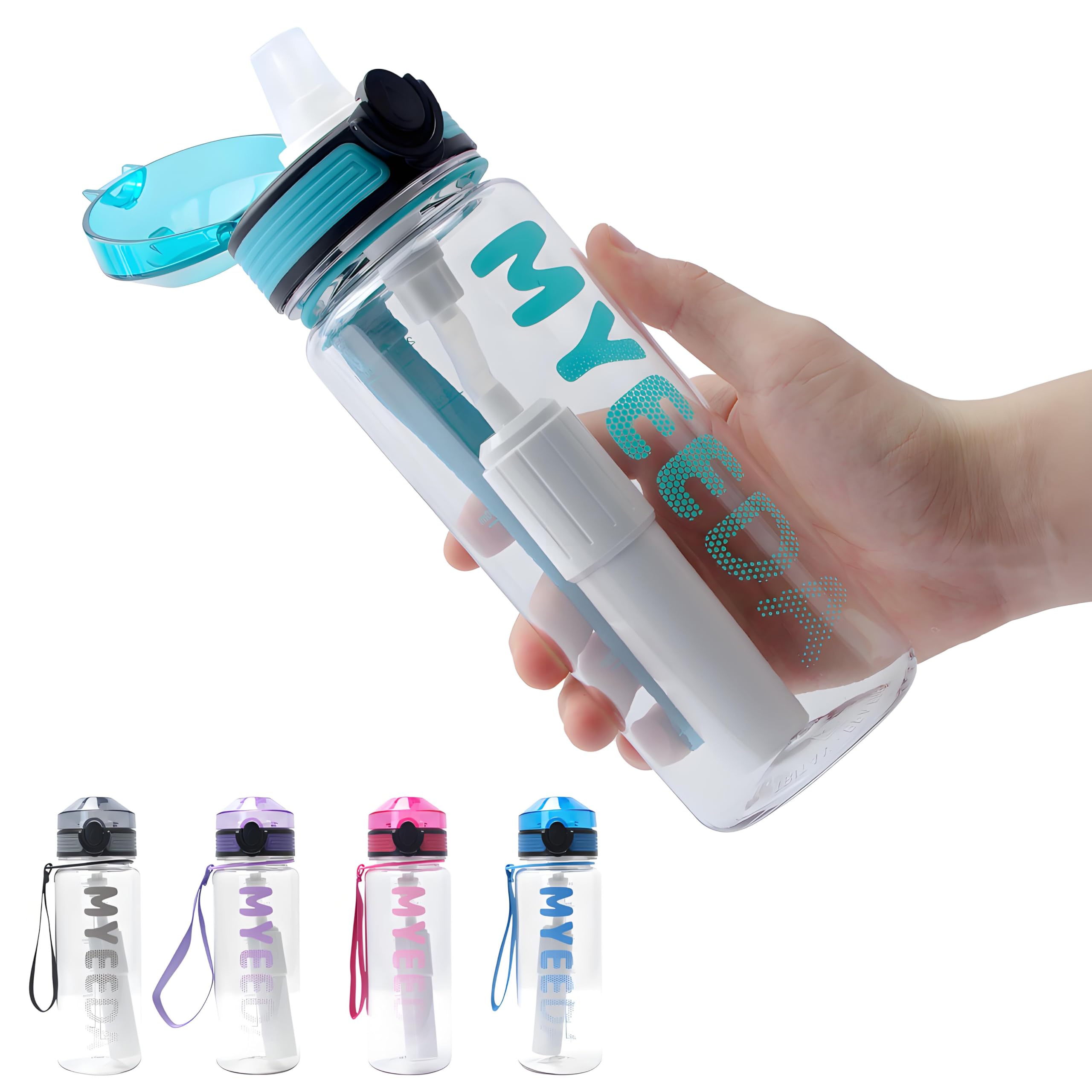 BRITA ブリタ ボトル型浄水器 アクティブ 0.6リットル マイクロディスク浄水フィルター 3個入り 総ろ過水量:150 L 携帯型 浄水ボトル サイズ：高さ23.5cm 直径7.5cm 重量:146 g 本体:中国 フィルター:ドイツ カラー ダークグリーン、ダークブルー、モーヴローズ