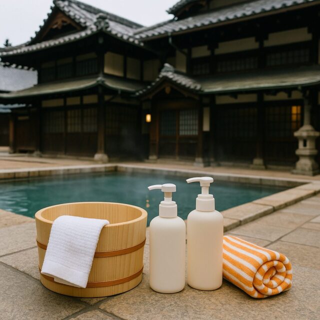 道後温泉別館 飛鳥乃湯泉2階休憩室のお茶菓子をご紹介します道後温泉別館 飛鳥乃湯泉では、2階休憩室 大広間休憩室・個室休憩室・特別浴室 があり、湯上りにお茶とお茶菓子をお楽しみいただけます。□大広間休憩室「道後つばき花餅」 椿の花の中心 黄色 の部分に