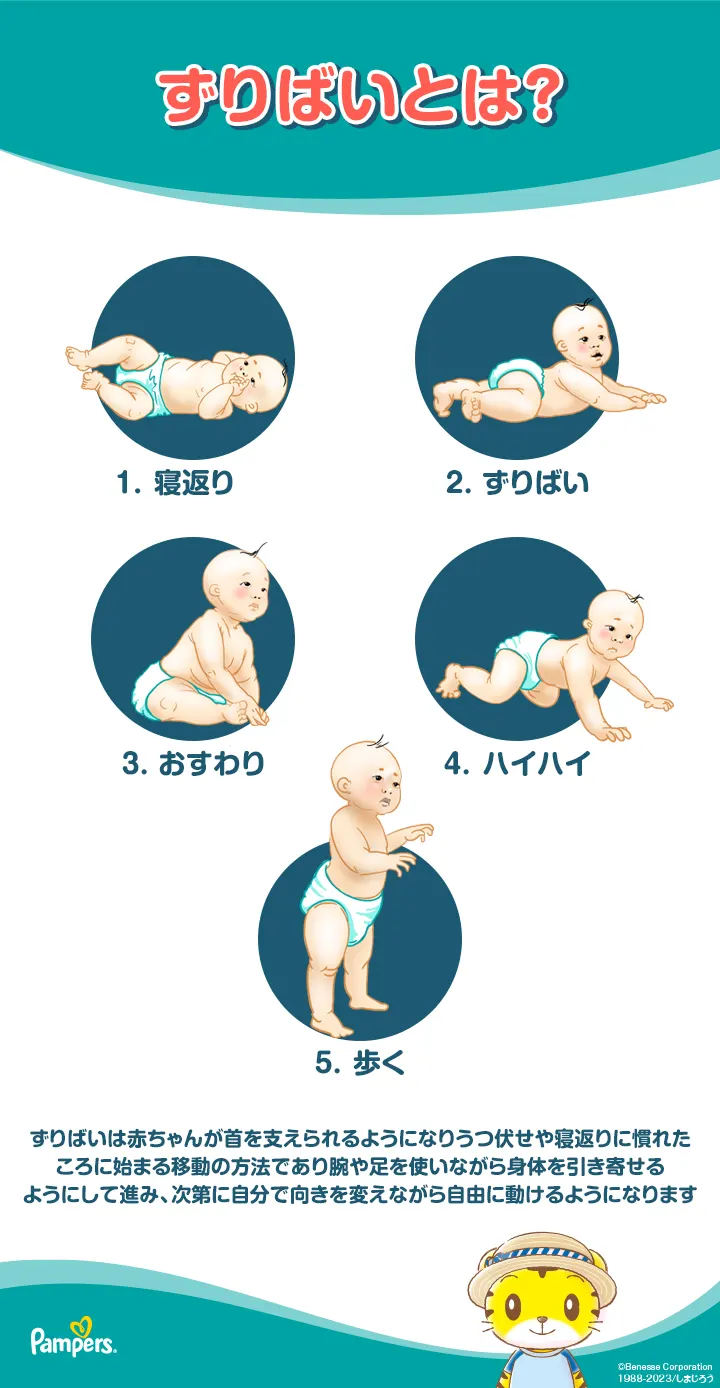 赤ちゃんがはいはいを始める時期は？パンパース