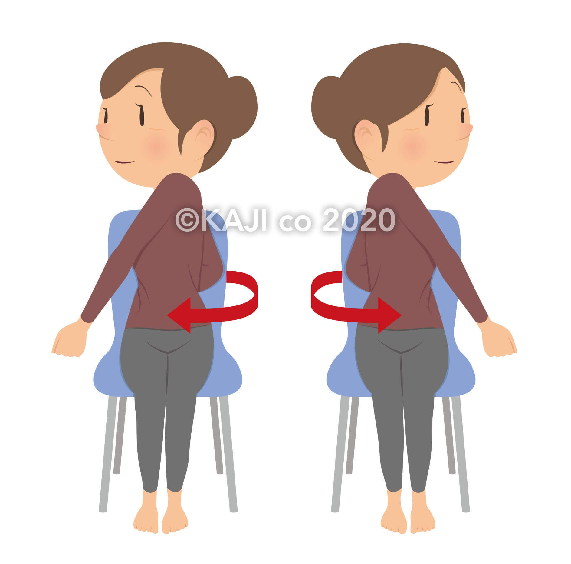 ウイリアムスの腰痛体操のイラスト素材22898066- PIXTA