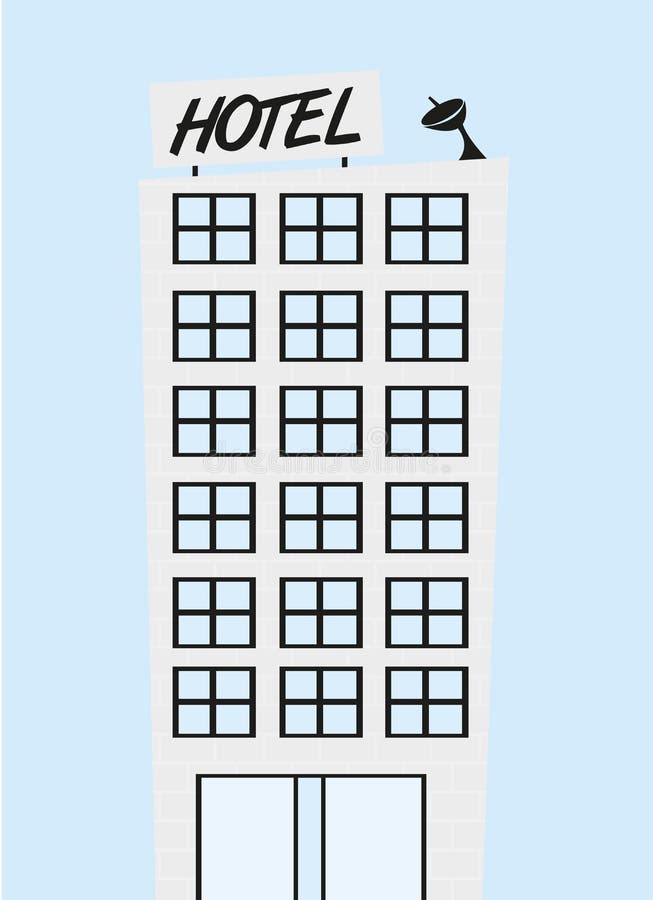 Cute cartoon hotel